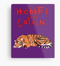 Hobbes and Calvin logo Metal Print