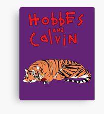 Hobbes and Calvin logo Canvas Print