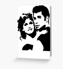 John Travolta Grease Greeting Card