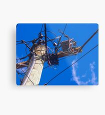 Power Lines Metal Print