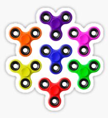 Finger Spinners Multi Coloured Sticker