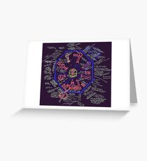 LOST Swan Station Blast Door Map Greeting Card