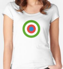Roundel of Equatorial Guinea Air Force Women's Fitted Scoop T-Shirt