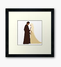 Anakin and Padme Framed Print