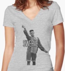 Will Smith Swerve Women's Fitted V-Neck T-Shirt