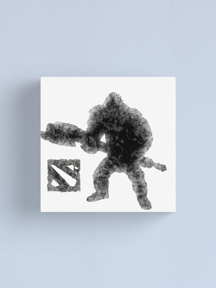 Dota 2 Axe White Fade Design Canvas Print By Cockelldesigns