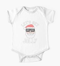 Funny Cool Santa Claus Sunglasses Apparel Christmas T Shirt One Piece - Short Sleeve
