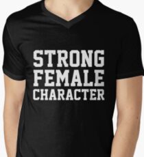 Strong Female Character Feminism Men's V-Neck T-Shirt