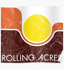 Rolling Acres Mall Vintage 1970 - Distressed Poster