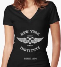 New York Institute Women's Fitted V-Neck T-Shirt
