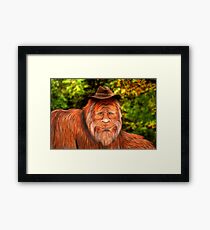 Bigfoot Cowboy Framed Print