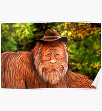 Bigfoot Cowboy Poster