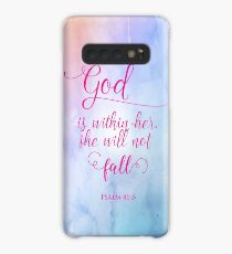 God is Within Her Christian Scripture Art Design Case/Skin for Samsung Galaxy