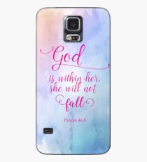 Gott ist in ihrer christlichen Schrift Art Design Hülle & Klebefolie für Samsung Galaxy