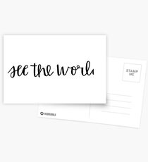 see the world Postcards