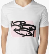 Classic, supreme deisgn of Pudu Davies reacting to a situation Men's V-Neck T-Shirt