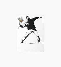 Flower man - Street art Art Board