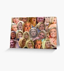 THE MANY MOODS OF GEMMA COLLINS Greeting Card