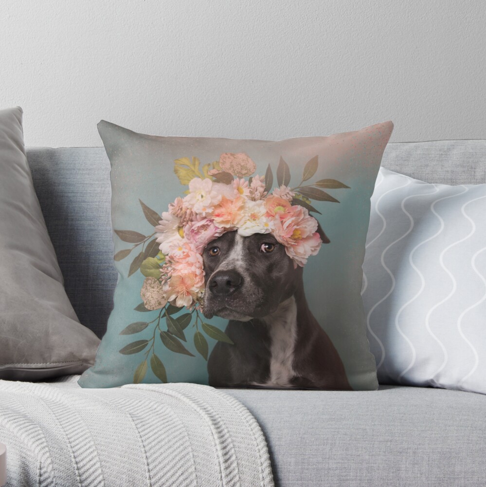 Flower Power, Max 2 Throw Pillow