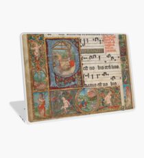 Christmas scene in a 16th century illuminated manuscript Laptop Skin