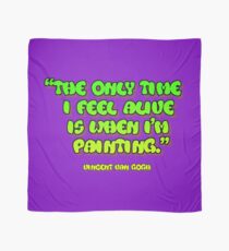 Time painting equals living Scarf