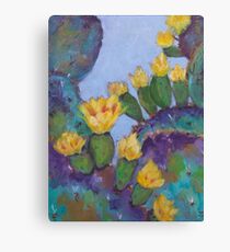 Prickly Pear Flowers Canvas Print