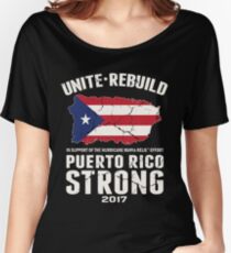 PLEASE HELP THE PEOPLE OF PUERTO RICO!! Women's Relaxed Fit T-Shirt