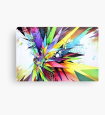 Angular Degeneration - Watercolor Metal Print