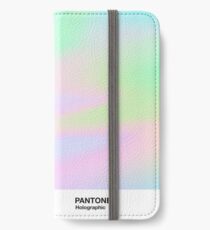 HIPAB - holographischer schillernder Pantone ästhetischer Hintergrundpunkt 4 iPhone Flip-Case/Hülle/Klebefolie