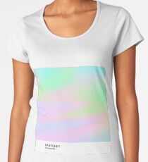 H.I.P.A.B - Holographic Iridescent Pantone Aesthetic Background pt 4 Women's Premium T-Shirt
