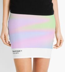 HIPAB - holographischer schillernder Pantone ästhetischer Hintergrundpunkt 4 Minirock