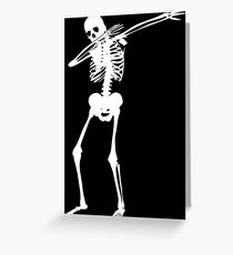 Dab Skeleton Art Greeting Card