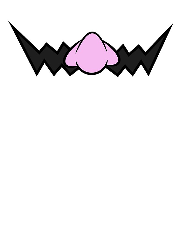 "Wario Mustache" Stickers by bionui123 Redbubble