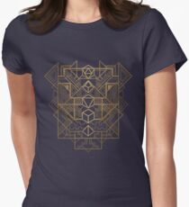 Dice Deco Gold Women's Fitted T-Shirt