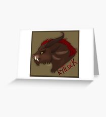 Rytlock GW2 Greeting Card