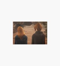 Chloe & Rachel Sharing Earbuds - Life is Strange Art Board