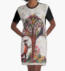 fox and crow Graphic T-Shirt Dress