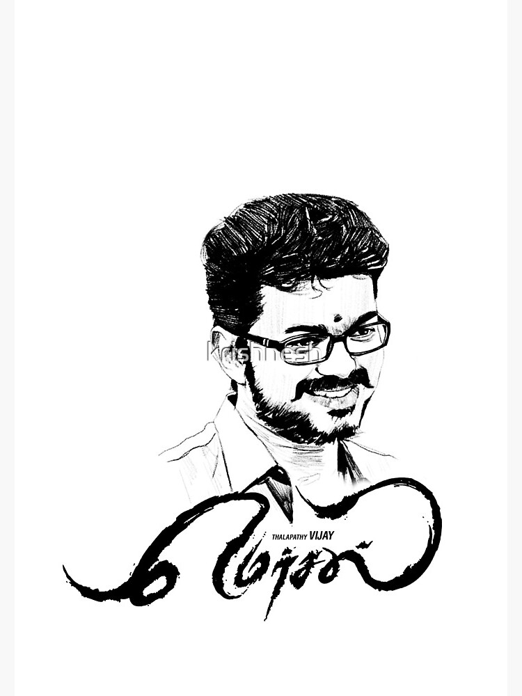  Mersal Vijay Pencil Drawing Images