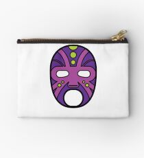 "Lucha Libre" (Free Fight) Mexican Wrestling Mask Purple Zipper Pouch