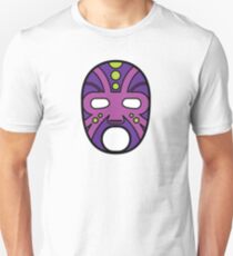 "Lucha Libre" (Free Fight) Mexican Wrestling Mask Purple Slim Fit T-Shirt