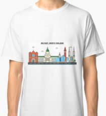 Belfast, North Ireland City Skyline Design Classic T-Shirt