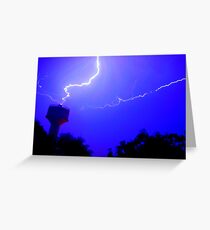 Thundering And Lightning Greeting Card