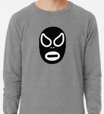Lucha Libre // Mexican Wrestling Mask Black and White Lightweight Sweatshirt