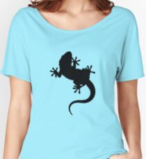 Big Lizard Gecko Silhouette Women's Relaxed Fit T-Shirt