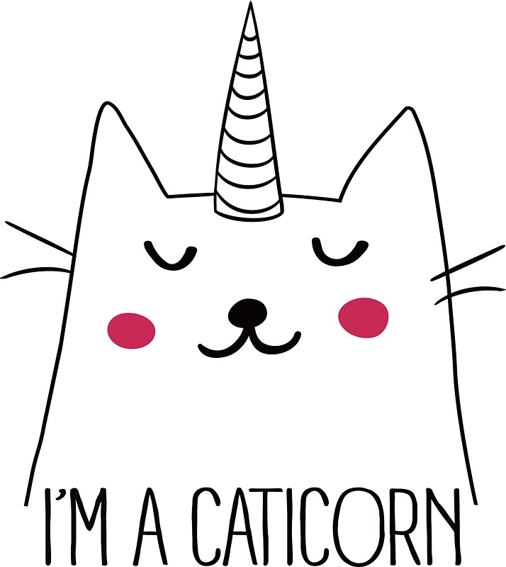 "Caticorn" Stickers by Freeyourshirt | Redbubble