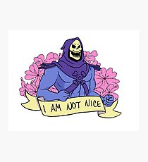 I AM NOT NICE Photographic Print