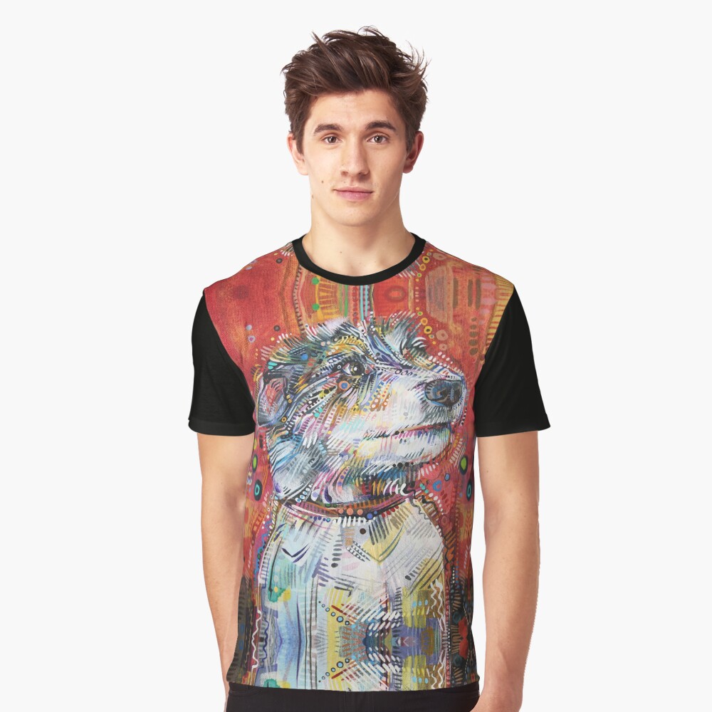 Jack Russell terrier mix painting - 2013 Graphic T-Shirt