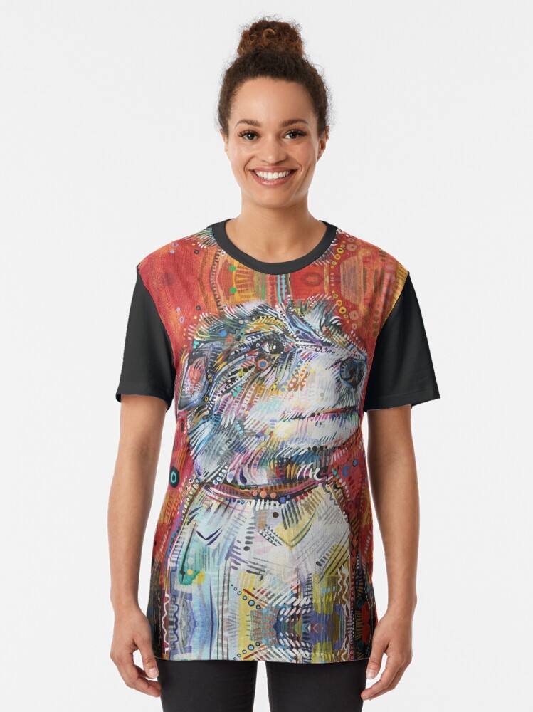 Alternate view of Jack Russell terrier mix painting - 2013 Graphic T-Shirt