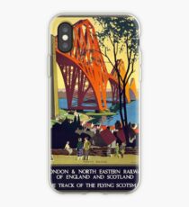 Vintage poster - Forth Bridge iPhone Case