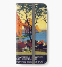 Vintage poster - Forth Bridge iPhone Wallet/Case/Skin